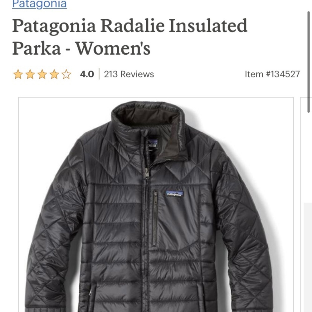 Patagonia Women’s Radalie Insulated Parka size M